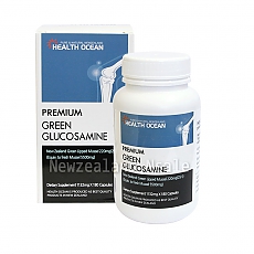 (고농축) 헬스오션 녹색입홍합+글루코사민 복합제품 180캡슐(2캡슐당 11000mg녹색입홍합 25:1로 농축+글루코사민1500mg) 1통