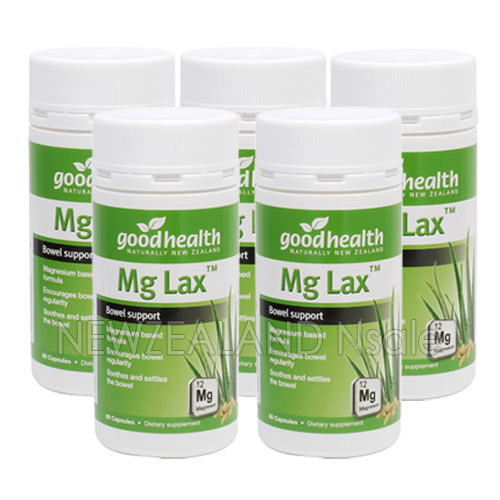 굿헬스 Mg Lax 60캡슐 배변활동 5통