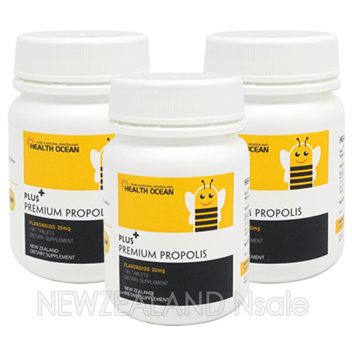 (온가족 프로폴리스 정제) 헬스오션 플러스 프로폴리스(2정당 플라보노이드 60mg) 180정제 3통(5%할인)