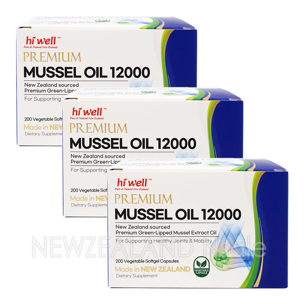 하이웰 초록입홍합 오일 12000mg 200캡슐 3박스