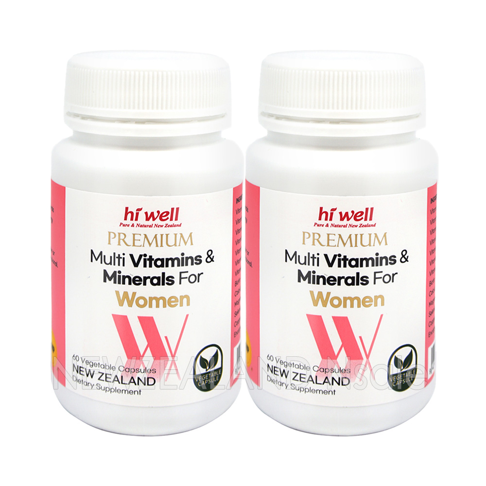 하이웰 여성용 프리미엄 멀티비타민 미네랄 60캡슐(베지캡슐) 2통