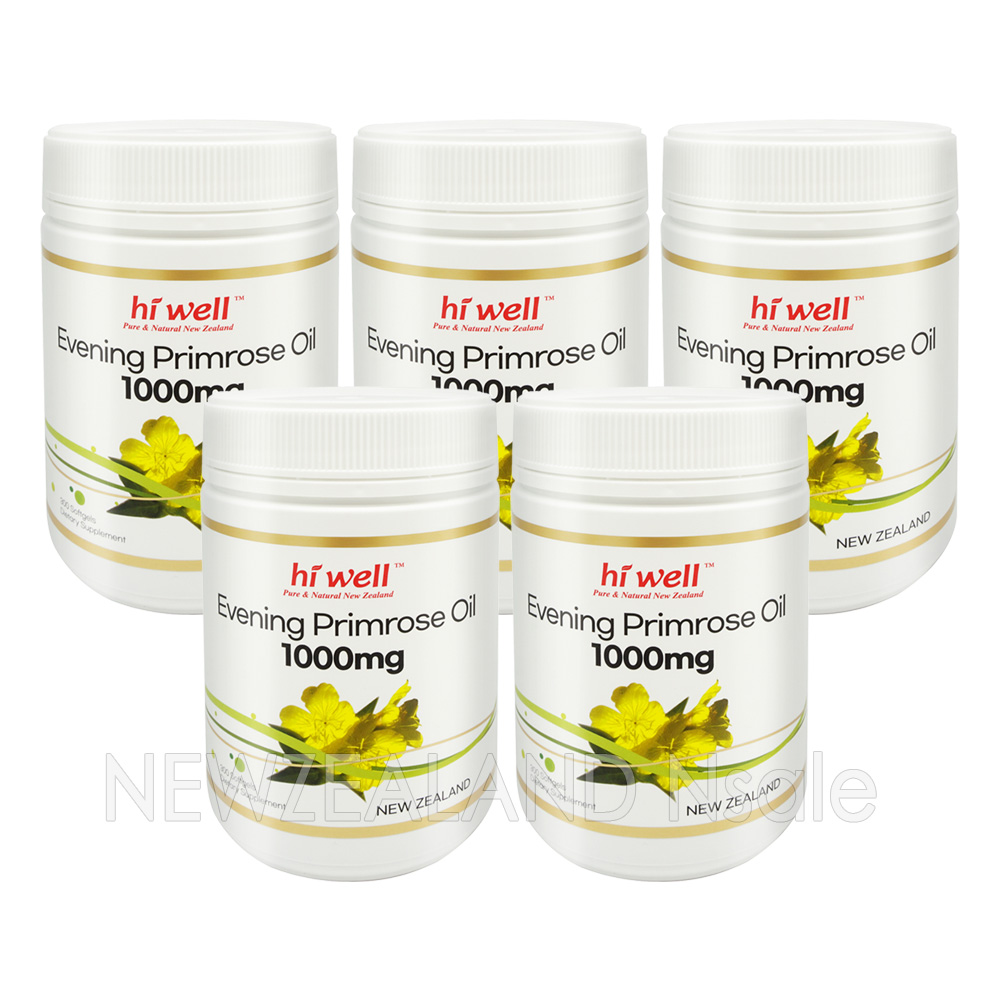 하이웰 달맞이꽃 종자유 1000mg 300캡슐 5통