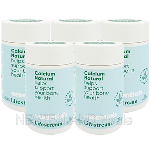 라이프스트림 해조칼슘 (유기농 칼슘제) 120캡슐 5통