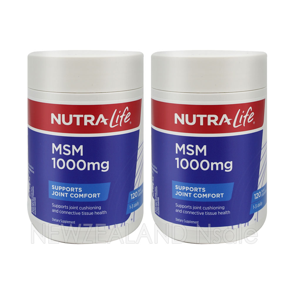 뉴트라라이프 식이유황 MSM 1000mg 120캡슐 2통