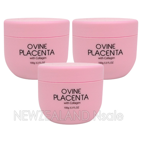 뷰티앤아이 오바인 플라센타 (양태반) 크림 + 콜라겐 100g 3통