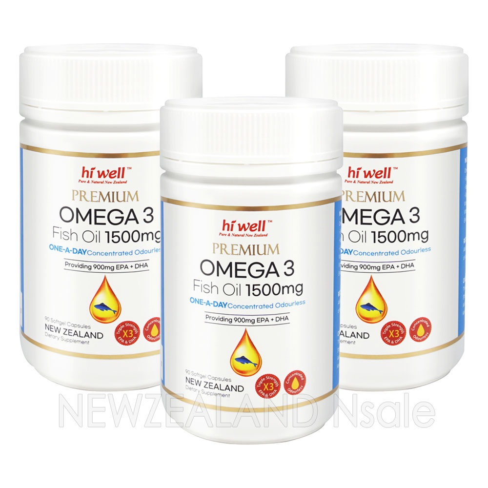 하이웰 프리미엄 오메가3 원어데이 1500mg 90캡슐 3통