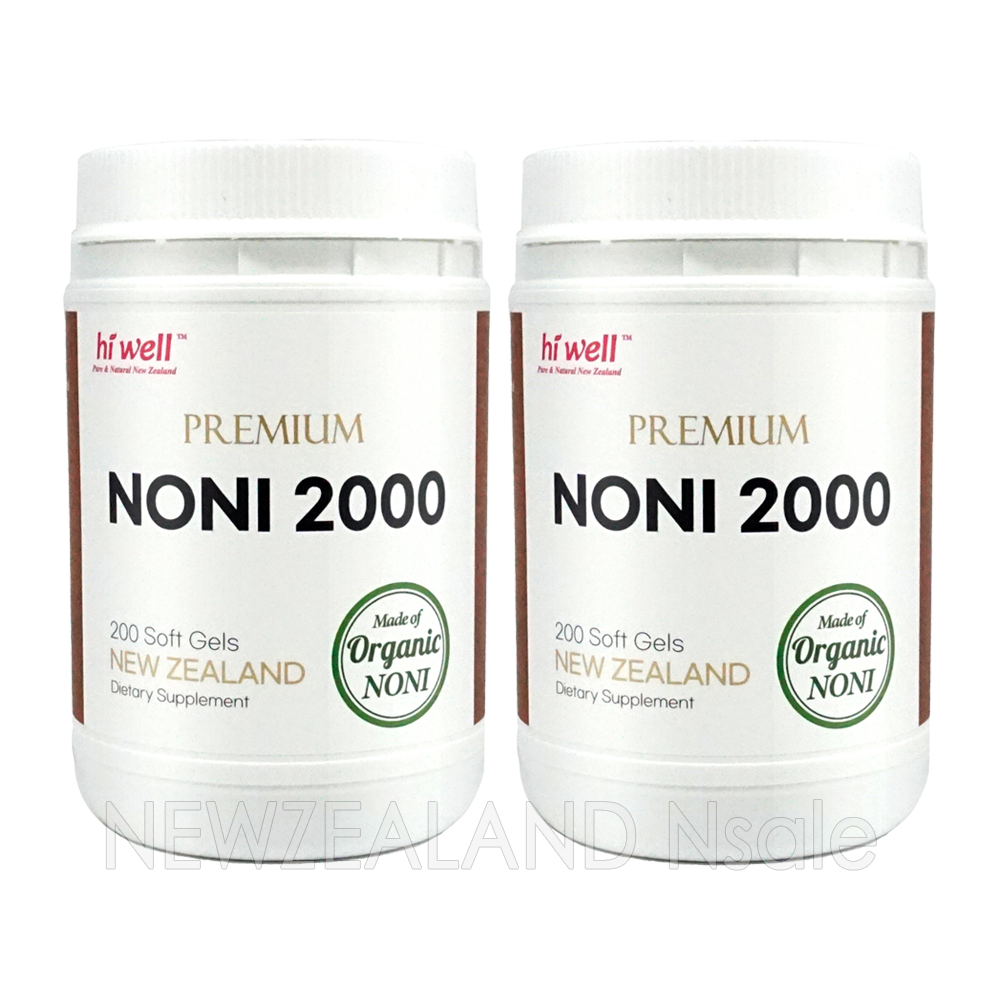 하이웰 프리미엄 유기농 노니캡슐 2000mg 200캡슐 2통