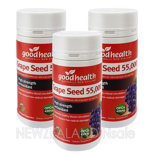 굿헬스 포도씨추출물 55000mg 90캡슐 3통