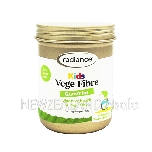 (오더베이스)레디언스 키즈 구미 베지 화이버 파인애플 60구미 1통