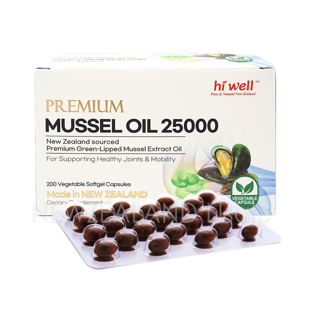 하이웰 프리미엄 초록입홍합 오일 25000mg 200베지캡슐 1통