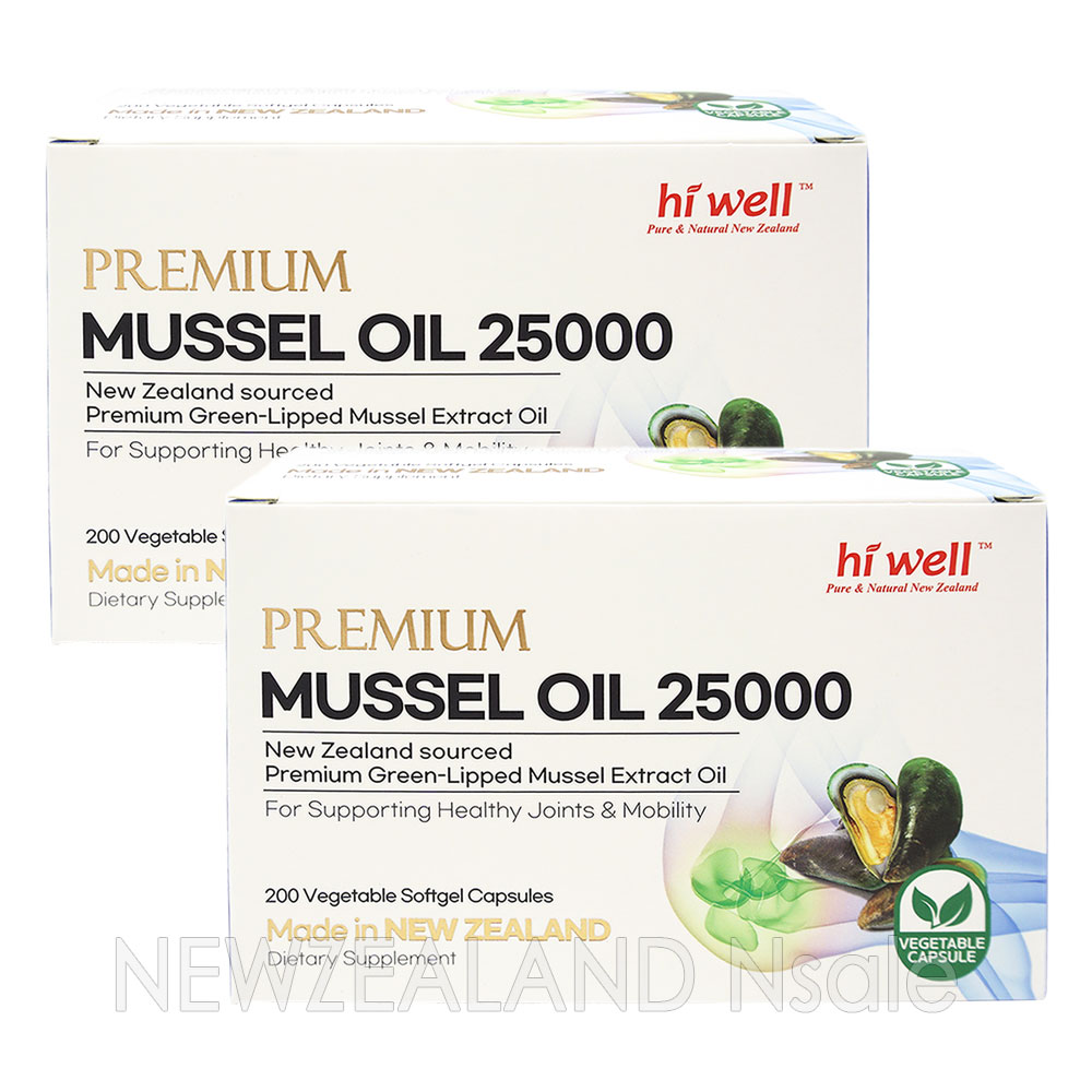하이웰 프리미엄 초록입홍합 오일 25000mg 200베지캡슐 2통