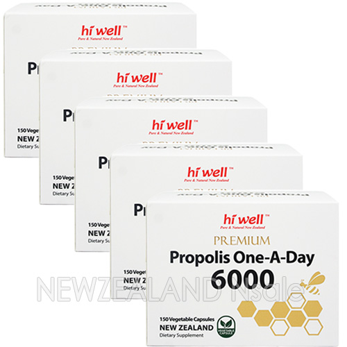 하이웰 프리미엄 프로폴리스 원어데이 6000mg 150베지캡슐 5통