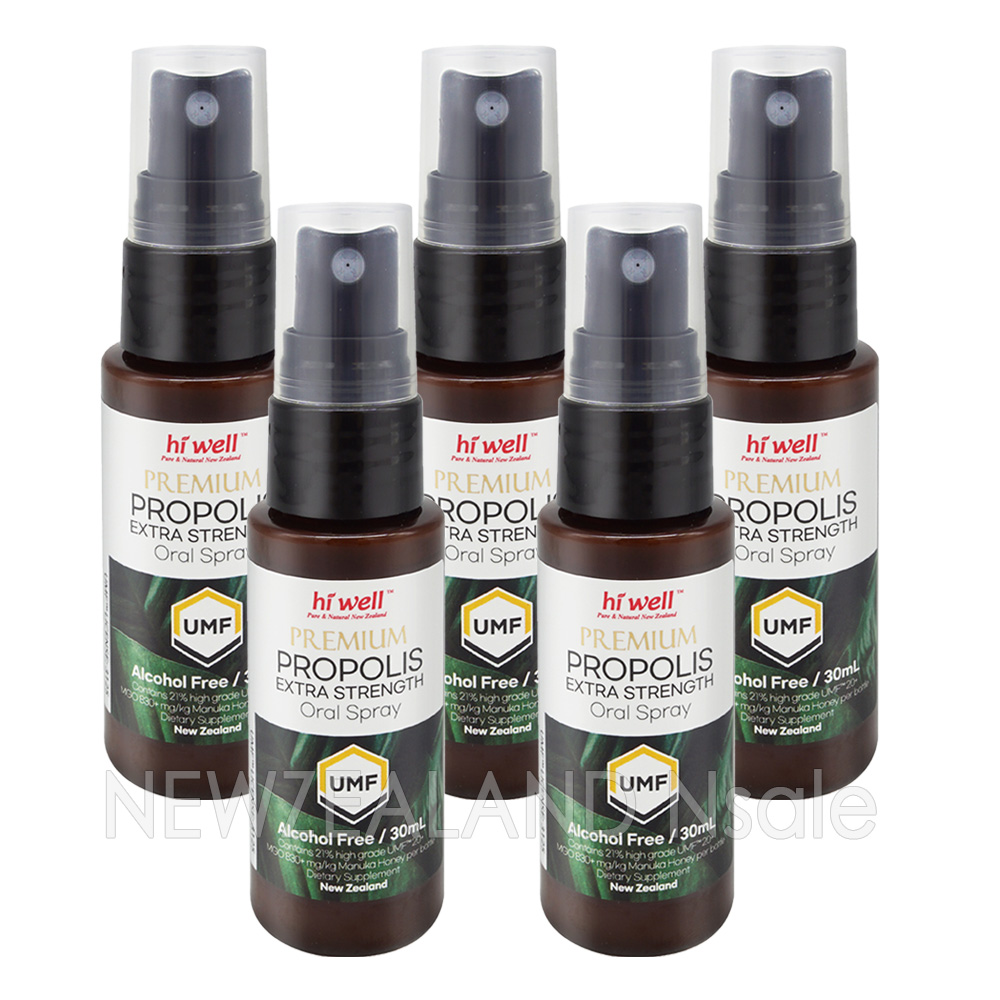 하이웰 프로폴리스 엑스트라 스트렝스 UMF 20+, MGO 830+ 구강스프레이 30ml 5통