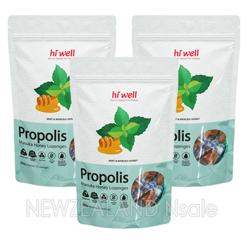 하이웰 프로폴리스 민트 & 마누카허니 MGO263+ 로젠지(캔디) 200g 3개