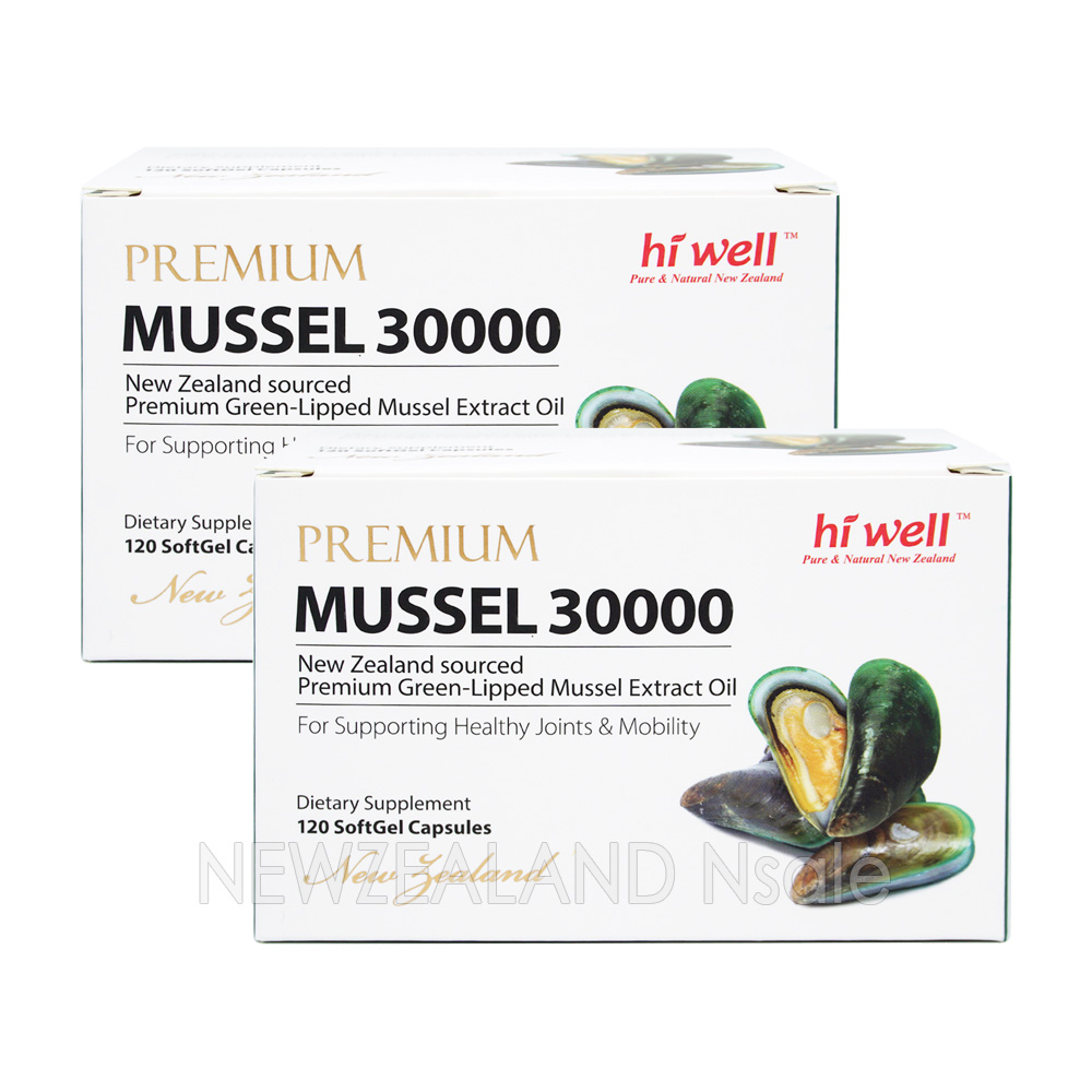 하이웰 프리미엄 초록입홍합 오일 30000mg 120캡슐 2통