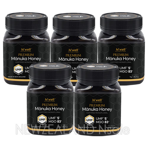 하이웰 프리미엄 마누카꿀 UMF5+ 1kg 5통