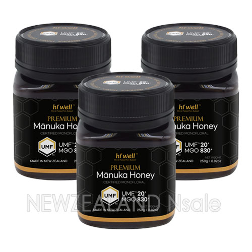 하이웰 프리미엄 마누카꿀 UMF20+ 250g 3통