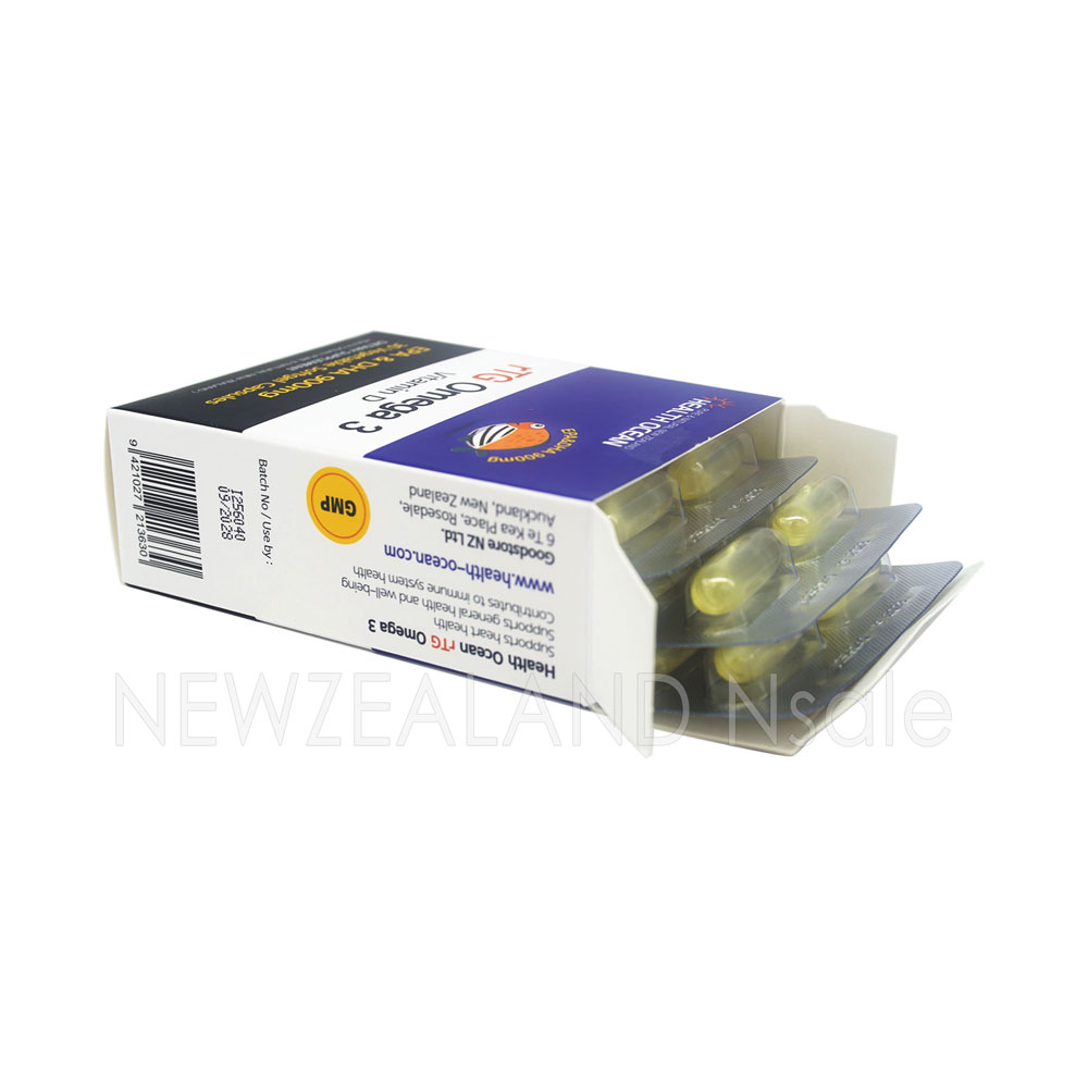 헬스오션 rTG 원어데이 오메가3 900mg 비타민D 30캡슐 5통